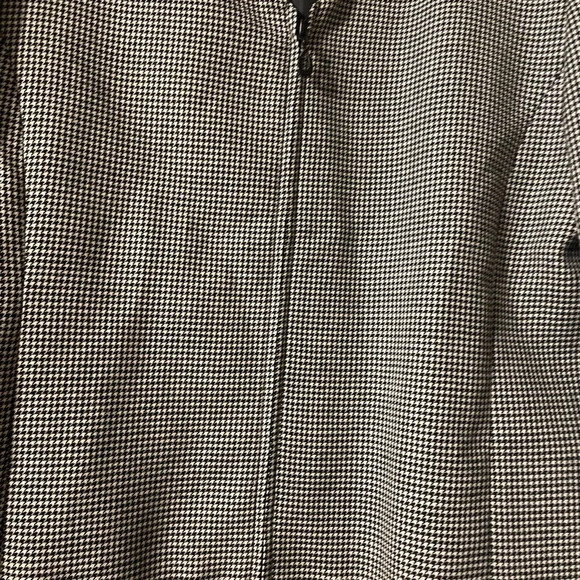 Vintage Pendleton Houndstooth 100% Wool Fully Lined Zip Up Jacket Blazer Size 14 - Picture 3 of 8